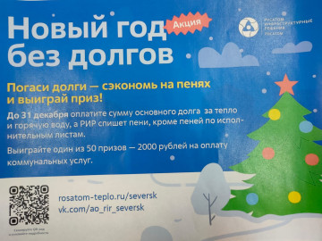 Акция "В Новый год без долгов" !